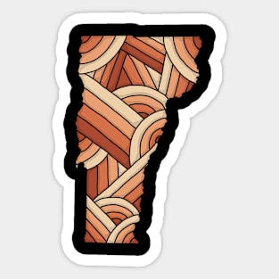 Vermont Map Art Sticker